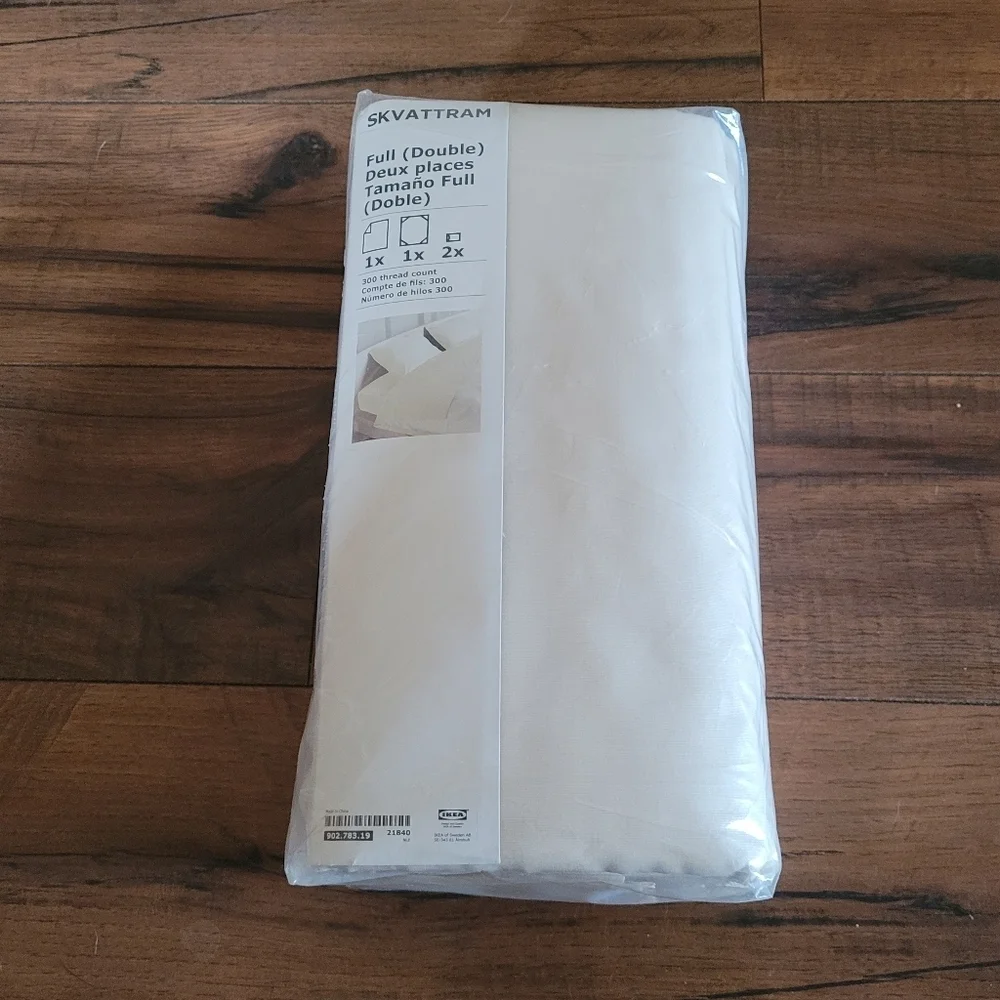 IKEA‎ - SKVATTRAM Cream Full Sheet Set
